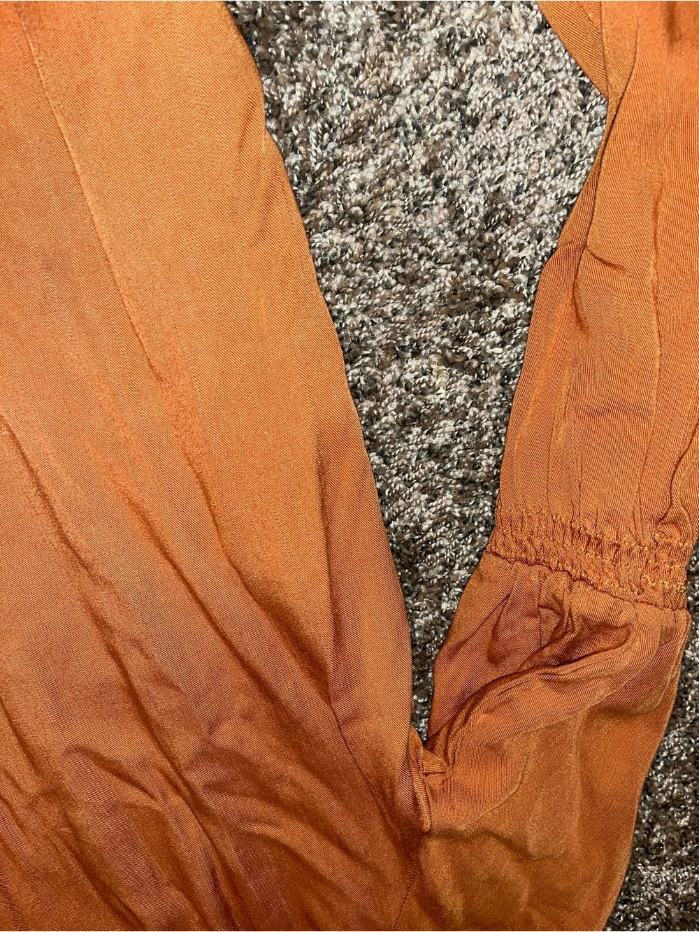 Women’s Rust Button-Front Blouse - Picture 3 of 6